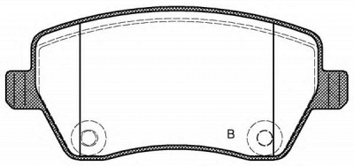 OPEN PARTS bpa098702 -  Комплект тормозных колодок, дисковый тормоз